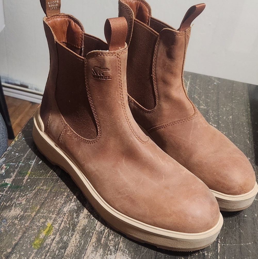 Sorel Tan Leather Boots